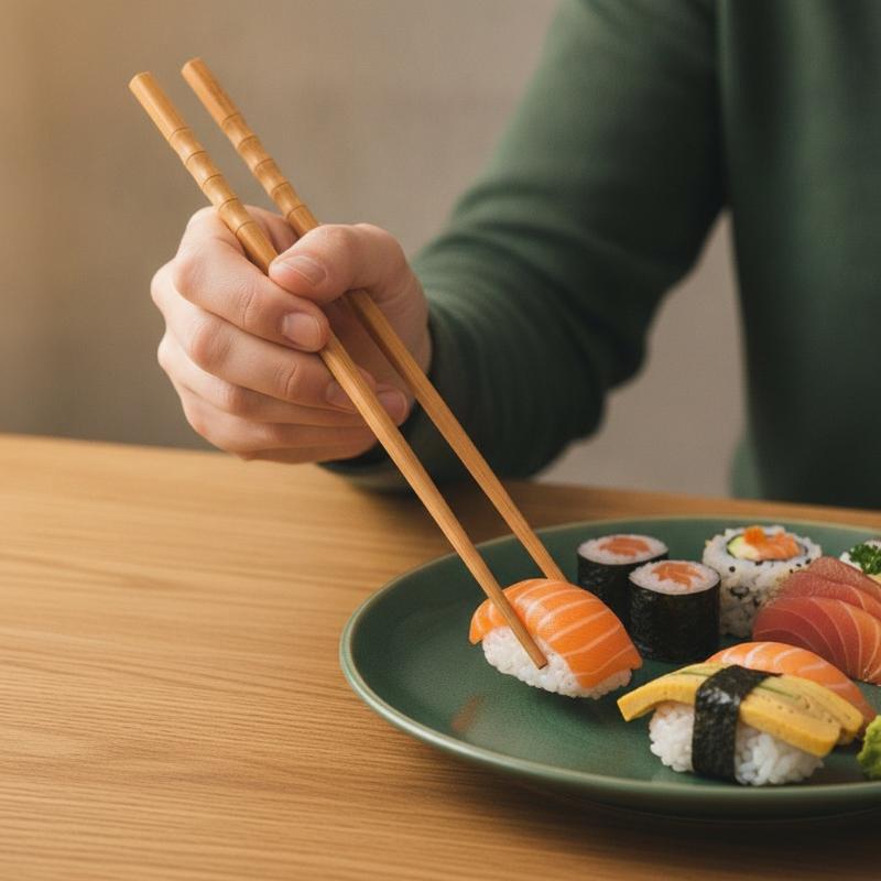 Home Cooking Asian - Nowe 1 Para Naturalnych Bambusowych Pałeczek